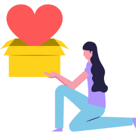 Graphic of Box and Heart